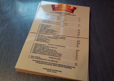 restauracja menu