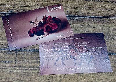 zaproszenie voucher